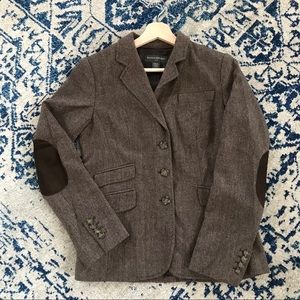 Wool herringbone blazer